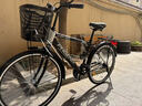 凤凰 自行车成人男式通勤26寸城市代步变速脚踏复古28老式单车 马斯特 亚黑色 单速 实拍图