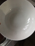 红牡丹 纯白骨瓷餐具陶瓷碗盘碟白色泡面碗家用米饭碗中式釉下彩碗筷 纯白7英寸面碗2个装 实拍图