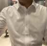 恒源祥男装纯棉衬衫男士长袖衬衫商务男装休闲全棉上衣春秋免烫皱衬衣男 长袖白色 【100%纯棉】 43 (160斤-178斤) 实拍图