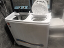 海棠15公斤半自动家用大容量洗衣机滚珠轴承纯铜电机双不锈钢内桶洗衣机老式双桶双缸波轮可洗脱大件 15KG双钢桶【拆洗钢波轮 纯铜电机 防爆脱水桶】 实拍图