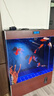 美诺家用鱼缸客厅超白玻璃生态免换水落地免换水一体式水族箱金鱼缸 鸡翅木 100*40*130cm 实拍图