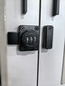 百蒂安免打孔门锁密码插销锁柜门暗锁柜子锁橱柜锁衣柜密码锁双开木门 黑色锁+ABS弹簧黑插销 双开门用 实拍图