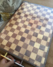 好管家棋盘格相思木菜板抗菌防霉家用不锈钢双面案板实木砧板45*32*2.6 实拍图