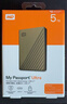 西部数据（WD）5TB 移动硬盘 type-c Ultra系列 2.5英寸 金 机械硬盘 笔记本电脑外接加密兼容Mac 大容量家庭存储 实拍图