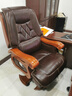 满誉老板椅子商务大班椅家用真皮办公电脑座椅靠背可躺升降总裁旋转椅 10轮咖啡色-头层牛皮+搁脚+按摩 尼龙脚 实拍图