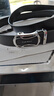 男士腰带自动扣皮带黑色荔枝纹皮革时尚潮流百搭商务简约青年人 跑车镜面+带身 120cm 实拍图