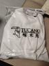 啄木鸟（TUCANO）卫衣男休闲圆领长袖t恤男士打底衫秋冬季潮宽松上衣 白色加绒 3XL 实拍图