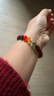 朱砂红手串情侣款本命年新款转运珠紫金砂伴生矿石手链 招财貔貅五路财神8mm手串 实拍图