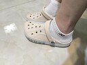 卡骆驰洞洞鞋贝雅卡骆班轻便耐磨一脚蹬休闲鞋|205089 冬日白/彩色-1LI 36 /37(220mm) 实拍图
