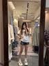 IEF/爱依服裤子2026夏季新款美式时尚小众设计辣妹百搭牛仔短裤 牛仔深蓝 L 实拍图