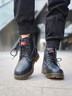 Dickies马丁靴男靴2025秋冬百搭靴子男高帮黑色皮靴英伦短靴加绒工装鞋子 黑色S28（男款） 42 【偏大一码，适合运动鞋43】 实拍图
