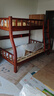 美念胡桃木儿童上下床实木高低床双层床上下铺床两层木床子母床 胡桃色【爬梯款】床+床垫+书架+双抽 上铺宽115cm下铺宽135cm 实拍图