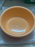 新款圆形家用洗脸盆加厚卫生间厨房洗衣洗菜洗脚宿舍泡脚盆 干邑橙 大号【直径36CM】 实拍图