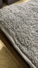 牛奶绒床垫褥子软垫家用羊羔绒床垫被宿舍学生单人铺床毛毯床垫子 羊羔绒床垫床护垫-灰色 180x200cm【双人床】 实拍图
