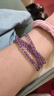 石玥珠宝收藏级4mm天然紫黄水晶手链本命年转运珠九紫离火手串男女士款 实拍图