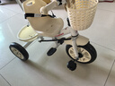 凤凰（Phoenix）儿童三轮车脚踏车可手推宝宝三轮车儿童三轮车可推可骑儿童车三轮 白色丨钛空轮+脚踏+推把 实拍图