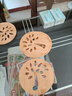 隔热垫餐桌 圆形16cm*4片 竹垫隔热耐高温砂锅汤锅茶杯垫 实拍图