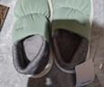 朴西棉拖鞋室内家用2024冬季保暖包跟厚底防水防滑月子鞋女加绒加厚 薄荷绿 均码 38-39（适合3738） 实拍图