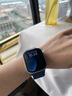 Apple/苹果 Watch Series 10 智能手表GPS款46毫米银色铝金属表壳丹宁色运动型表带S/M MX203CH/B 实拍图