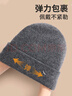 红蜻蜓帽子男冬季防寒保暖毛线帽东北冬天防风冷帽加绒防冻针织帽棉帽女 实拍图