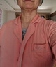 红豆居家睡衣女长袖纯棉春季透气翻领开衫女士睡衣家居服香橙粉165/88A 实拍图