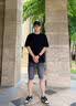 啄木鸟短裤男夏季薄款冰丝休闲宽松牛仔短裤青年2026新款直筒五分中裤 蓝灰色 31 （建议125-140斤） 实拍图