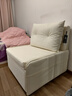塞纳春天奶油风无扶手多功能沙发床一体两用2026新款小户型书房沙发折叠床 外径0.76米沙发床【送储物箱*1】 抗菌猫抓皮 海绵款 实拍图