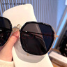 CinvaiKrose太阳镜女士夏季2026新款大框墨镜女生高级感防晒户外开车旅行眼镜 亮黑色Black【眼镜盒三件套】 实拍图