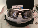 洛克兄弟（ROCKBROS）骑行眼镜偏光变色近视男女户外运动跑步防风沙自行车装备 （5镜片 偏光）经典款亮白 实拍图
