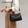 千百度（C.BANNER）头层牛皮包包女包斜挎包中年妈妈腋下包生日情人节礼物送女友老婆 实拍图