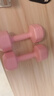 帝威哑铃女士家用包胶小哑铃健身器材儿童初学者瑜伽塑形男士锻炼臂肌 【白桃粉】2kg*2 入门基础 实拍图
