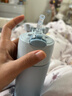 膳魔师（THERMOS）保温杯吸管杯男女学生316L不锈钢杯子大容量水杯生日礼物TCMI-400 夏威夷蓝 400ml 实拍图