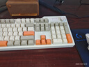黑爵（AJAZZ）AK35IV3 有线热插拔客制化机械键盘 Gasket结构 PBT键帽 5层填充PC开槽定位板 白光 灰米橙 海盐轴 实拍图