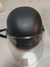 车赞3C认证电动车头盔女电瓶车安全帽男士四季通用冬季保暖防雨头盔 3C黑色头盔（高清镜片+送耳朵） 实拍图