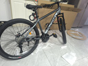 凤凰（Phoenix）山地车自行车成年人男女学生铝合金禧玛诺变速减震油碟山地自行车 深灰/钢架/辐条轮/全轴承 24速进口禧玛诺/26寸 实拍图