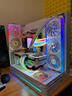 玩嘉问界PLUS白色一体式曲面玻璃海景房机箱电脑台式机ATX/360水冷/背插三面侧透TypeC/ARGB灯条 实拍图