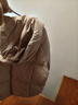 森马（Semir）90绒羽绒服女短款小宽松连帽高蓬面包服冬防泼水防风立领外套百搭 【显瘦小A廓形】橡皮粉（白鸭绒）61214 M 实拍图