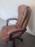 零梦 老板椅办公椅电脑椅座椅大班椅家用可躺升降转椅按摩搁脚午休 琥珀乳胶款可躺按摩 钢制脚 实拍图