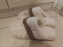 GOEWY棉拖鞋女秋冬季保暖女士棉拖厚底居家室内防滑毛绒拖鞋情侣可外穿 百搭杏色礼盒装【TPR防滑大底+保暖锁温+亲肤毛绒】 36-37 （适合36-37脚穿） 实拍图
