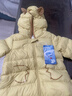 迷你巴拉【迷你小蛋仔】儿童连体羽绒服男女童宝宝冬日保暖萌趣外套新款 蜜糖黄 -白鸭绒【舒适换季】 100 CM -充绒量78.7g 实拍图