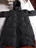 雅鹿羽绒服女2025年新款中长款女士羽绒服女加厚蓄热休闲时尚保暖外套 黑色（蜂窝蓄热内里） L （推荐125-140斤） 实拍图