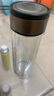 【⭐京东物流配送】高硼硅双层玻璃杯大容量泡茶杯水杯子茶水分离 【双层加厚】茶杯 350ml 1只 实拍图