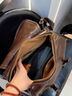迪士尼（Disney）包包女包2025新款学生党大容量双肩包轻奢百搭高级感小众生日礼物 学院风双肩包-棕色【急速发货】 实拍图