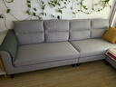 全友家居 北欧四人位沙发直排简约布艺沙发脚凳一字型沙发客厅小户型 实拍图