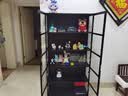 木马人手办展示柜乐高亚克力展示架非玻璃产品货架模型玩具烟柜陈列柜子 【三面透明】黑色五层82长（双门） 实拍图