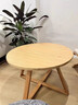 格岩全实木小户型简约茶几客厅家用组合沙发边几阳台原木极简桌子茶桌 实木茶几【原木纹80直径/高44cm】 实拍图