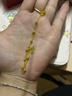 周大生黄金手链女足金路路通光珠双层金手链手饰生日礼物送女友4.24g 实拍图