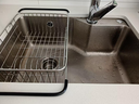 九牧（JOMOO）304不锈钢厨房大单槽水槽套餐厨房洗水洗菜盆单槽 【喷砂电解】580*430-含龙头 （SUS304不锈钢大单槽） 实拍图