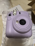 富士（FUJIFILM）instax  mini12 一次成像 立拍立得相机 mini12 鸢尾紫 套餐九（官方标配+相机包+相册+白边相纸40张） 实拍图