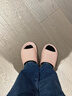果洛菲（GUOLUOFEI）日式棉麻拖鞋春秋居家室内木地板情侣亚麻拖鞋男四季 粉红 36-37 实拍图